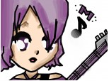 anime girl purple