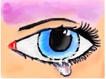 Blue rimel eye/pink mascara
