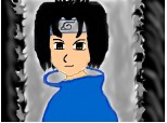 Sasuke-kunzambind;greu ii mai scoti un zambet!!:Primul meu desen cu Sasuke Uchiha(daca doriti,puetet