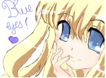 anime girl blue eyes(conturul este oribil [tremurat] )