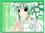 anime girl green