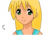 Anime blonde girl