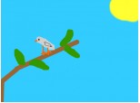 un porumbel pe o ramura de copacel(e cu rima)