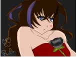 `Arcada with her blooded rose`