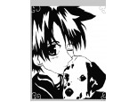 Anime dog lover boy