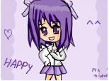 Anime Purple girl{happy}:X pt k te iubesk din nou:)