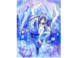 anime blue mermaid(by ade)