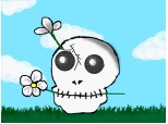 skull with no more roses~sorry nu mai avem in stoc~