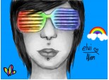 Rainbow shutter shades :3 (Mare se vede complet)