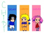 Sasuke,Naruto,Sakura chibi