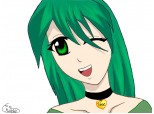 anime green girl-imaginatie