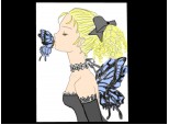 Anime girl buterfly colaborare cu DarkShyna