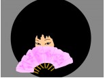 Geisha with fan