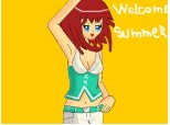 anime girl summer