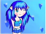 anime blue girl :>