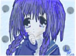 Blue anime girl