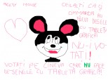 Mickei Mouse fara sa fie desenat cu tableta grafica asa cum l-a desenat cimmaron cu tableta grafica.