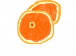 2 felii de portocala