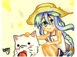 Konata's summer trip with the puppy