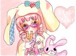 candy and rabbit