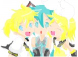 Len , Miku si Rin