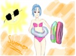 Anime summer  girl