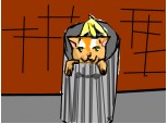 pisica in gunoi