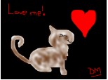 Love me-little anime cat