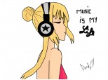 Anime music girl