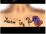 Love is pain \m/Inspirat de tatuajul meu facut cu carioca si marker negru >:) =))