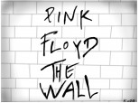 the wall.