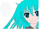 anime girl hair blue