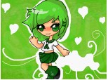 Anime school green