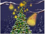 The Christmas flying lights