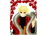 Naruto and a snake