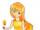 Fire Anime Girl