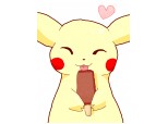 Pikachu love icecream mmm