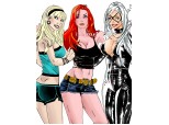 From left to right: Felicia, Mary Jane, Blackcat