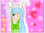 Anime chibi bunny-bubble