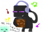 Enderman whit noteblock and slime- for Thnxya-Minecraft done fun!