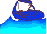 O barca pe apa