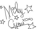 Autograful lui Miley Cyrus