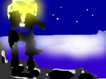 O seara romantica sub luna
