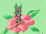 a green/pink fairy