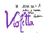cum se scrie violetta
