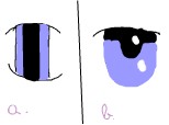 care este ochiul anime?a sau b sau amandoua sau niciuna