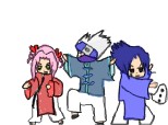 Sakura , Kakashi si Sasuke