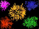 Artificii multicolore
