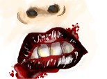 bloody lips-she bit me