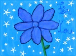 flower  blue